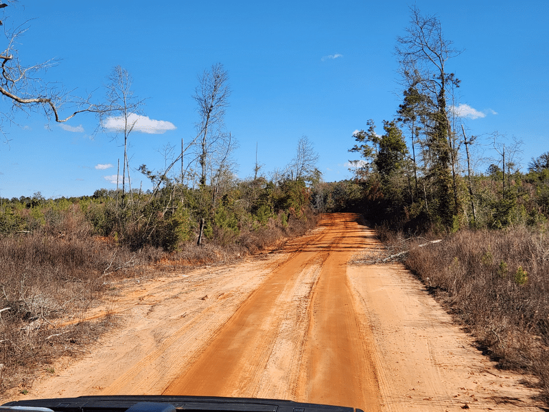 dirt access road