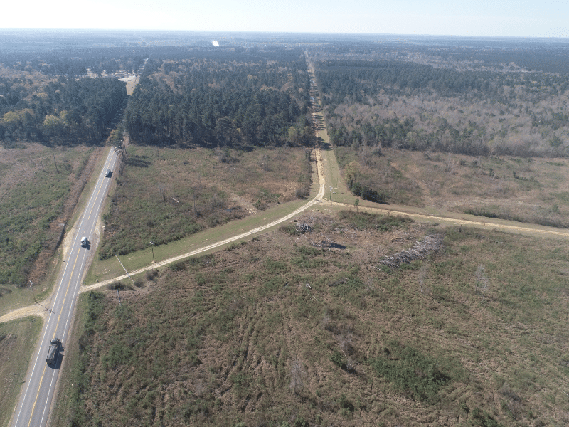 aerial view of land near Magnolia