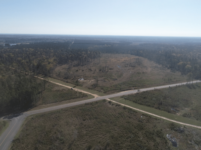 aerial view of U.S. highway 79 and Columbia County Rd 7